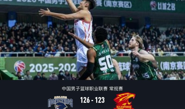 竞技宝官网-同曦126-123双加时逆转深圳，郭昊文31+6+10，史密斯空砍44分